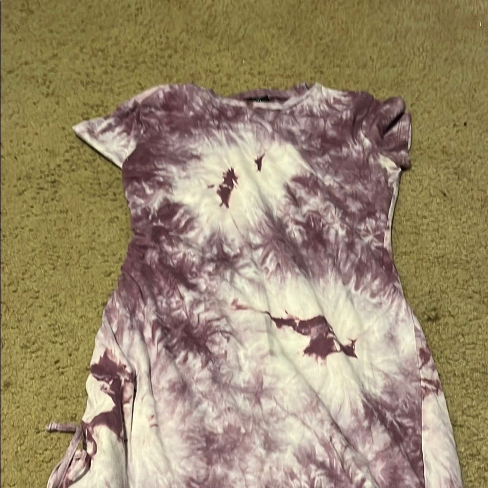 Purple Tie-Dye Dress